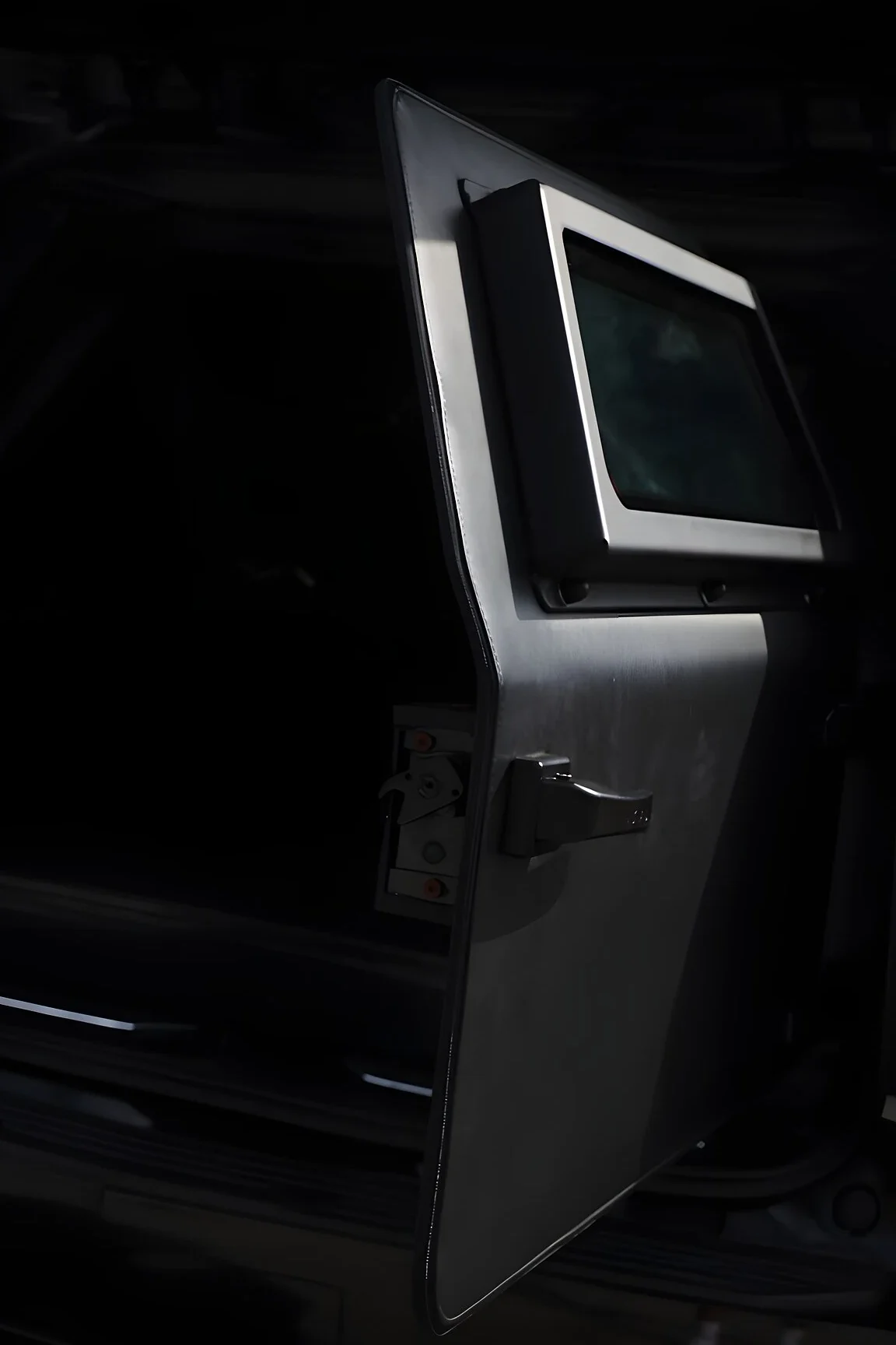 Armored Cadillac Escalade door armor plating detail