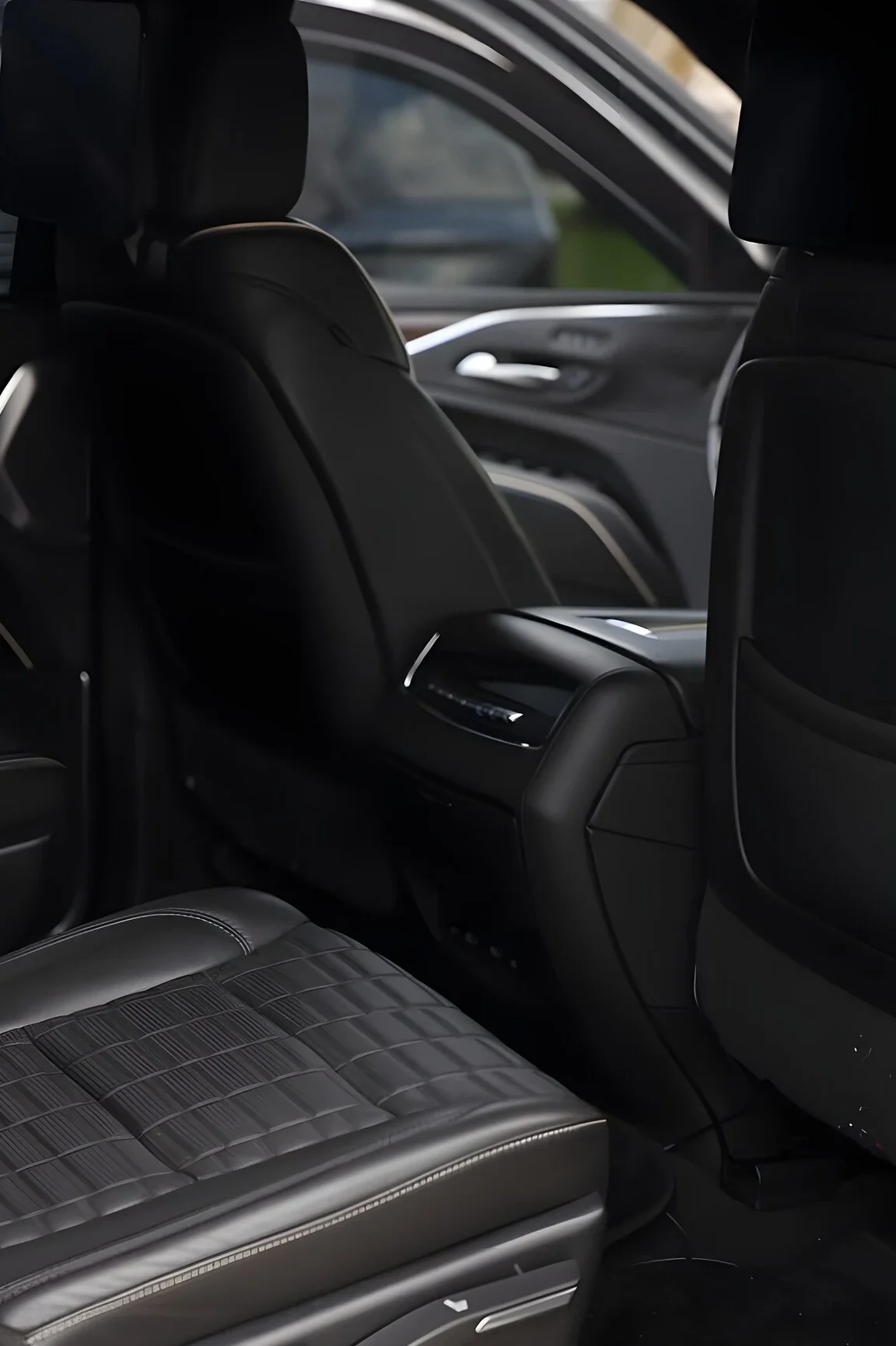 Armored Cadillac Escalade rear leather seating